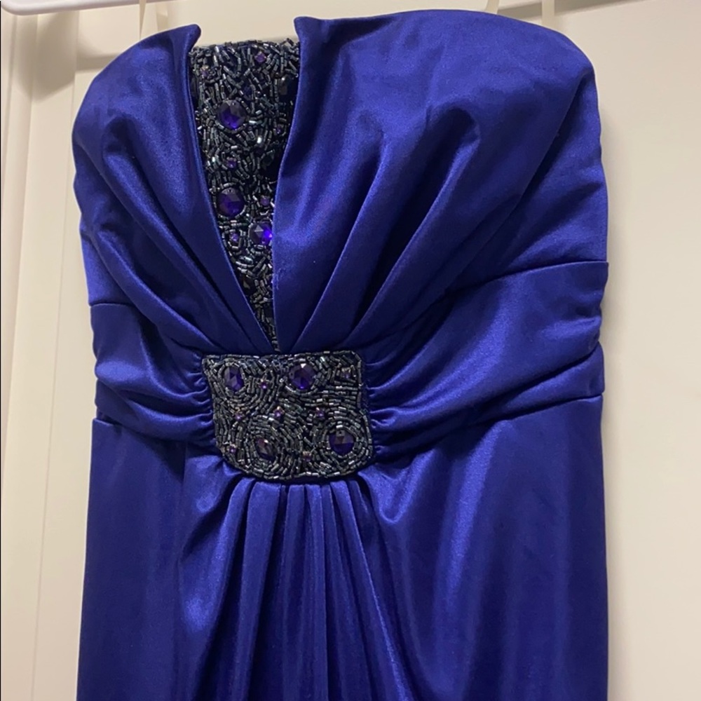 Purple strapless women’s dress size small